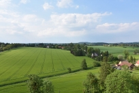 Widok z drabiny strażackiej