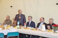 Sołtys Zbigniew Krzemień wita uczestników spotkania