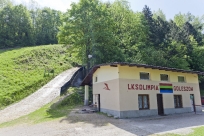 Budynek LKS Olimpia Goleszów przy skoczniach