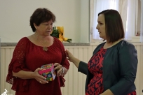 Przewodnicząca KGW Kisielów Grażyna Chruszcz wraz z Beatą Chruszcz