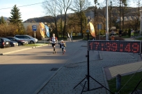 Finisz zawodnika z córką