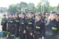 Przed rozpoczęciem Powiatowych Zawodów Sportowo-Pożarniczych