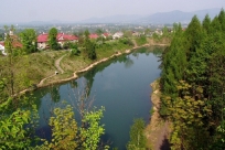 Jeziorko ,,Ton" od strony skoczni