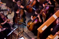 Widok z lotu ptaka na orkiestrę