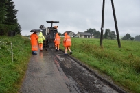 Kozakowice, ul. Biała, w trakcie remontu