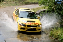 Przejazd przez rzekę w Dzięgielowie