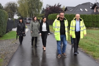 Odbiór prac na ul. Brzozowej w Goleszowie