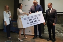 Uroczyste wręczenie czeków, Cieszyn 6 czerwca 2023 r.