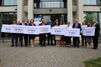 Uroczyste wręczenie czeków, Cieszyn 6 czerwca 2023 r.
