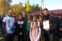 Drużyna MDP Kisielów 1 z wójtem Krzysztofem Glajcarem i organizatorem Przemysławem Sikorą