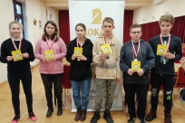 Zdjęcie z niedawnego turnieju w Ustroniu, wszyscy medaliści należą do Olimpii Goleszów