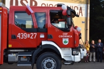 Powitanie nowego wozu jednostki OSP w Cisownicy