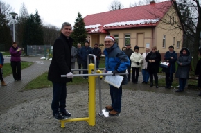 Wójt Krzysztof Glajcar i sołtys Zbigniew Krzemień