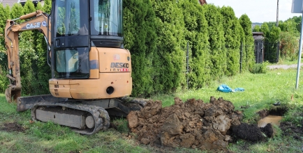 Budowa wodociągu w Kisielowie