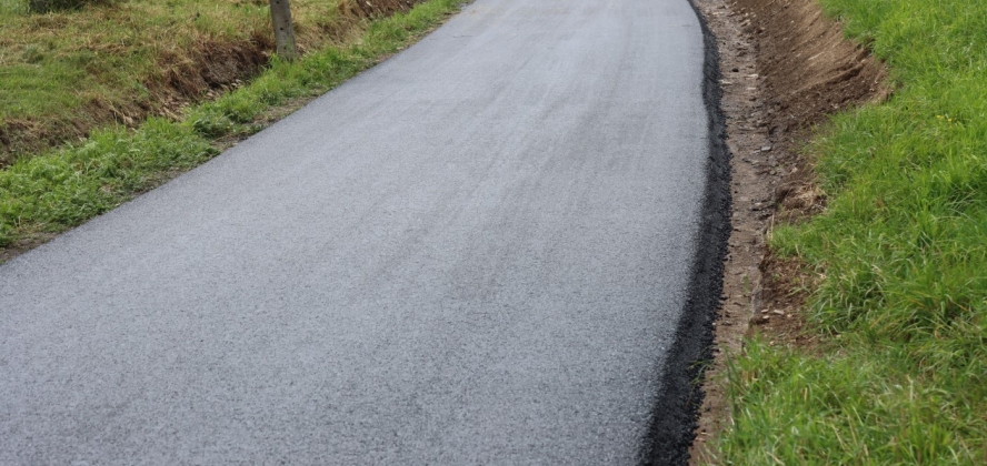 ul. Pod Czantorią z nową nawierzchnią