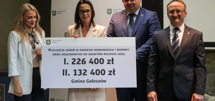 Uroczyste wręczenie czeków, Cieszyn 6 czerwca 2023 r.